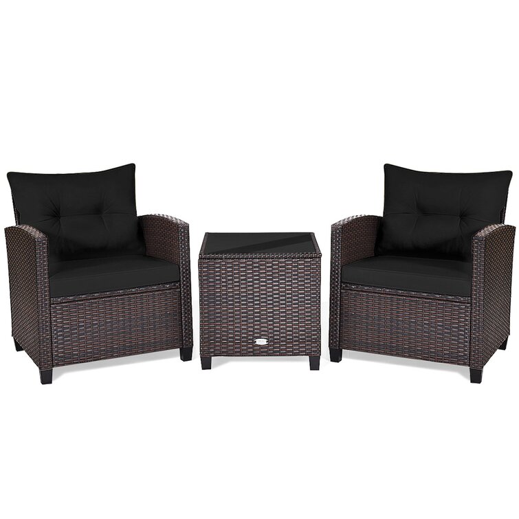 Andover Mills Chunn 2 Person Outdoor Seating Group with